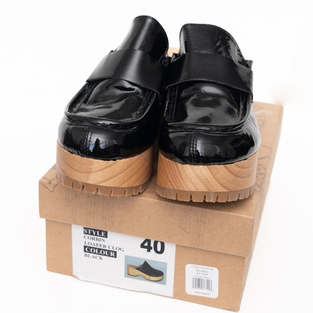 Free People | New! Corbin Loafer Clog Black Size 9‎ - Picture 2 of 13